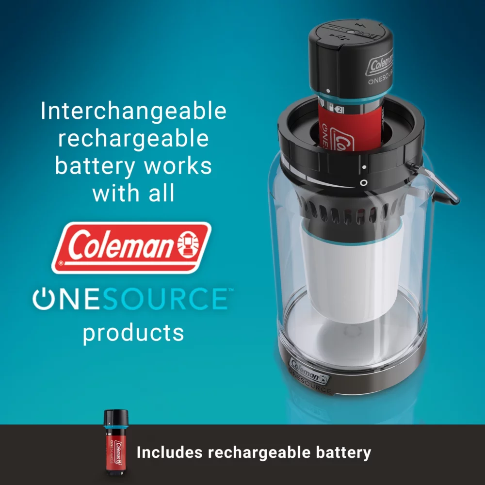 Coleman OneSource⢠600 Lumens LED Lantern & Rechargeable Lithium-Ion Battery - Image 2