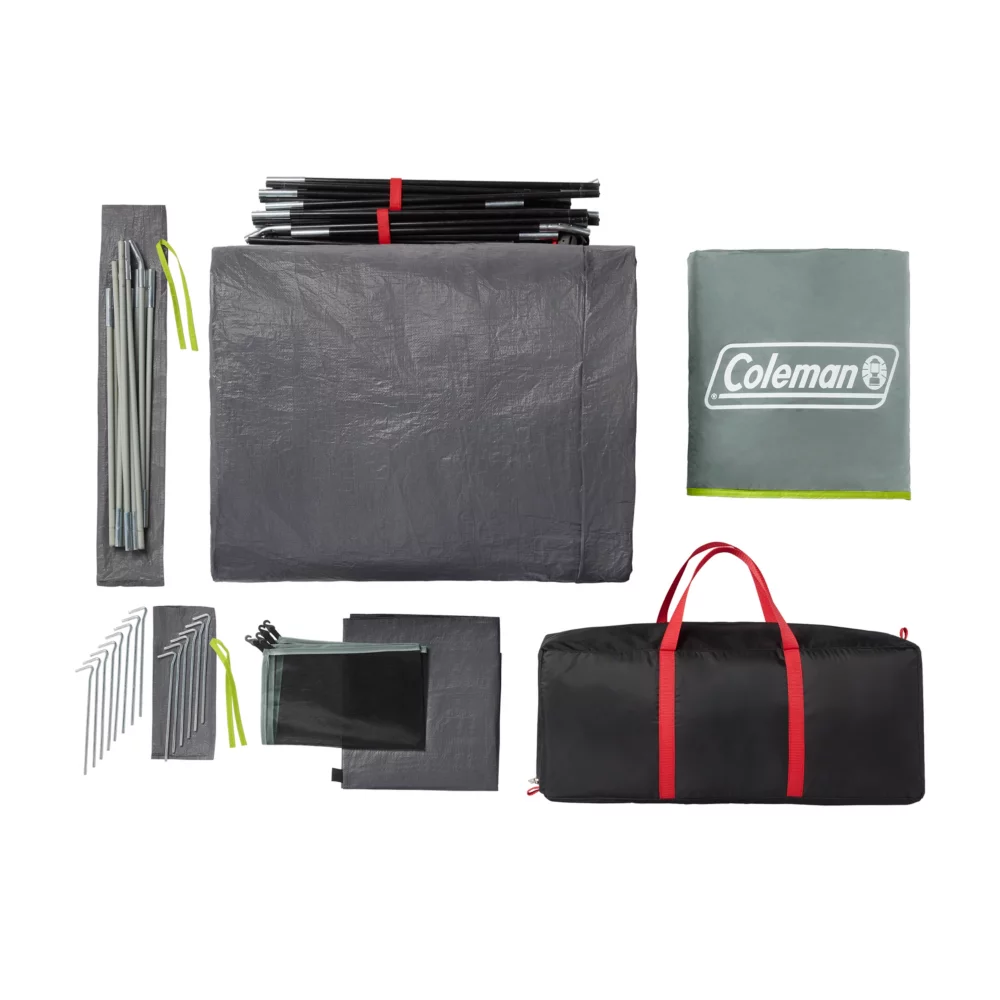 Coleman Skydome™ 8-Person Camping Tent With Screen Room, Rock Grey - Image 8